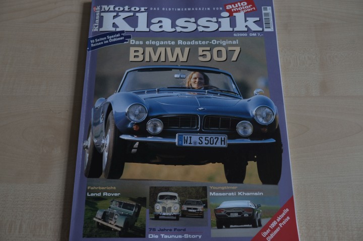 Deckblatt Motor Klassik (06/2000)